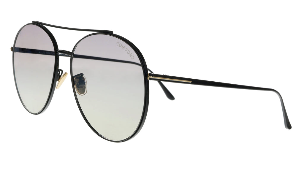 Tom Ford  Black Aviator Cleo Sunglasses