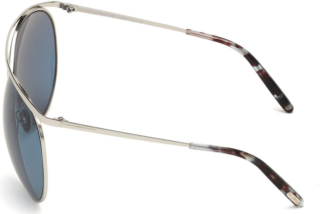 Tom Ford FT0761 16V Silver Round Stevie Sunglasses
