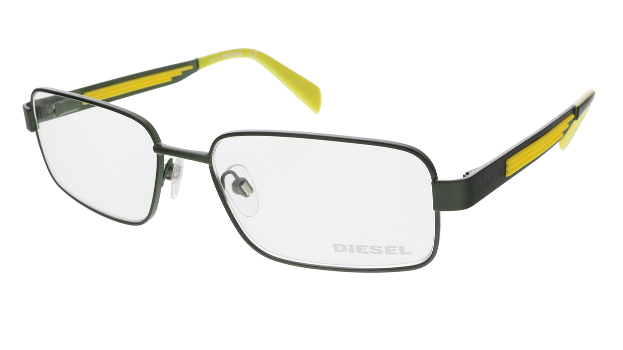 Diesel DL5051 097 Black Yellow Modified Rectangle Optical Frames