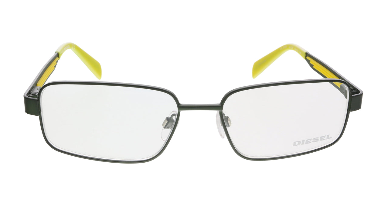Diesel DL5051 097 Black Yellow Modified Rectangle Optical Frames