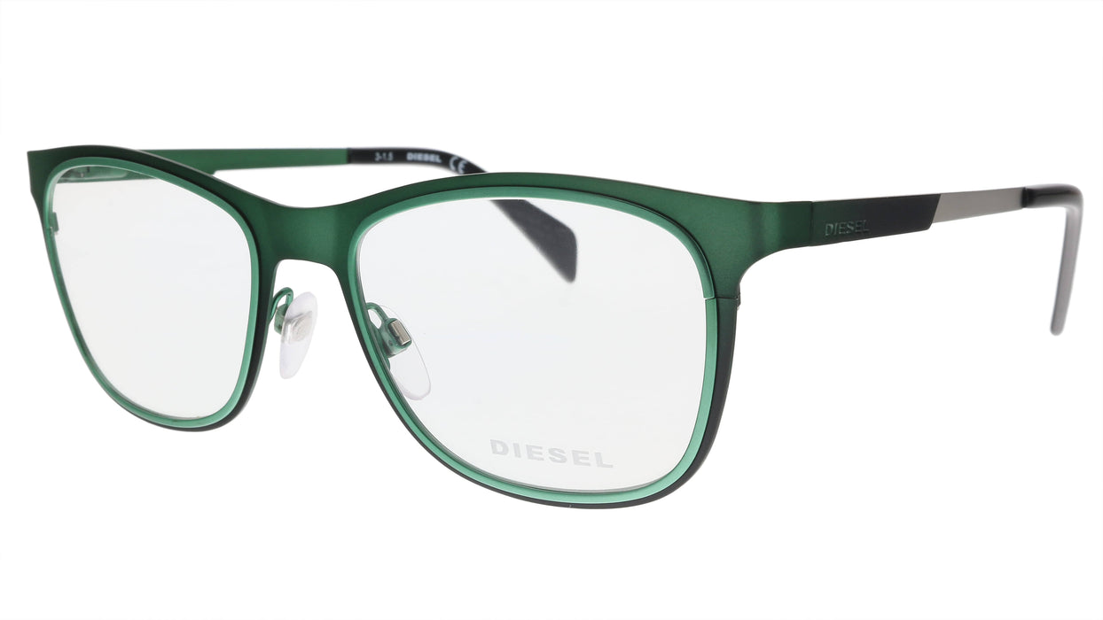 Diesel DL5139 098 Green Modified Rectangle Optical Frames