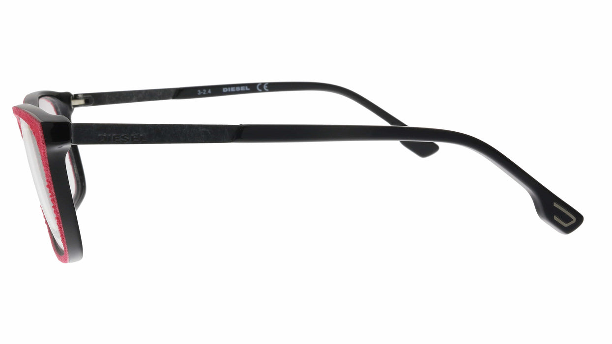 Diesel DL5166 05A Red Modified Rectangle Optical Frames