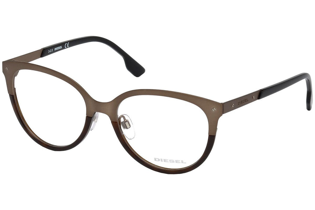Diesel DL5217 038 Brown Round Optical Frames