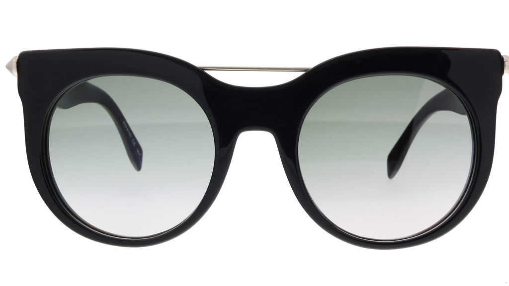 Alexander McQueen AM0001S 001  Black  Round Sunglasses