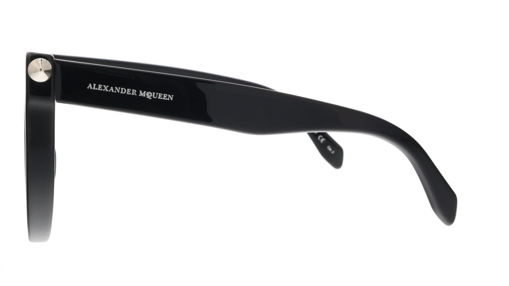 Alexander McQueen AM0001S 001  Black  Round Sunglasses