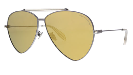 Alexander McQueen AM0058S 003  Ruthenium  Aviator Sunglasses