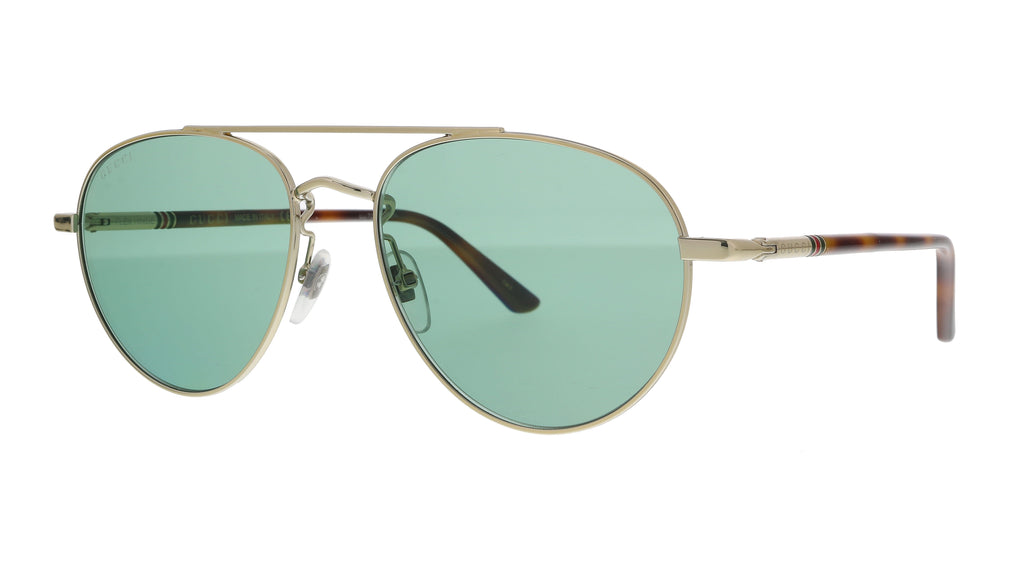 Gucci   Green Aviator Sunglasses