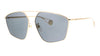 Gucci   Gold  Modified Rectangle Sunglasses