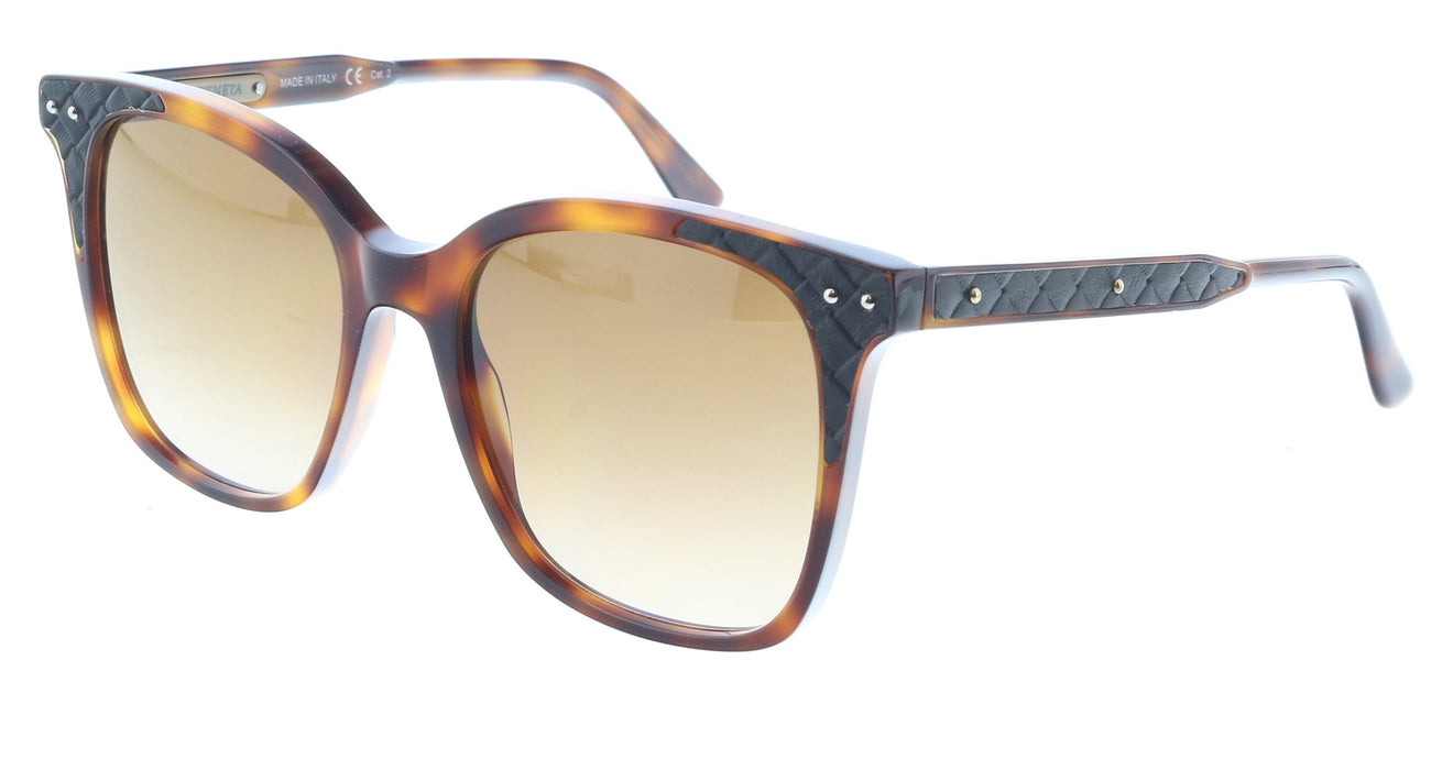 Bottega Veneta BV0118S-002  Brown  Rectangle Sunglasses