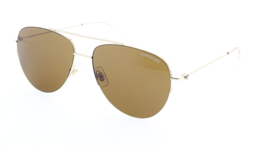 Montblanc MB0074S-003  Black  Aviator Sunglasses