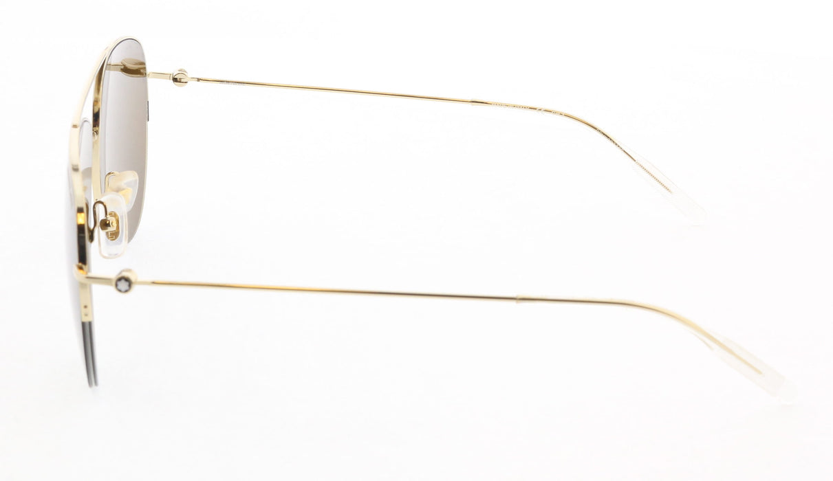 Montblanc MB0074S-003  Black  Aviator Sunglasses