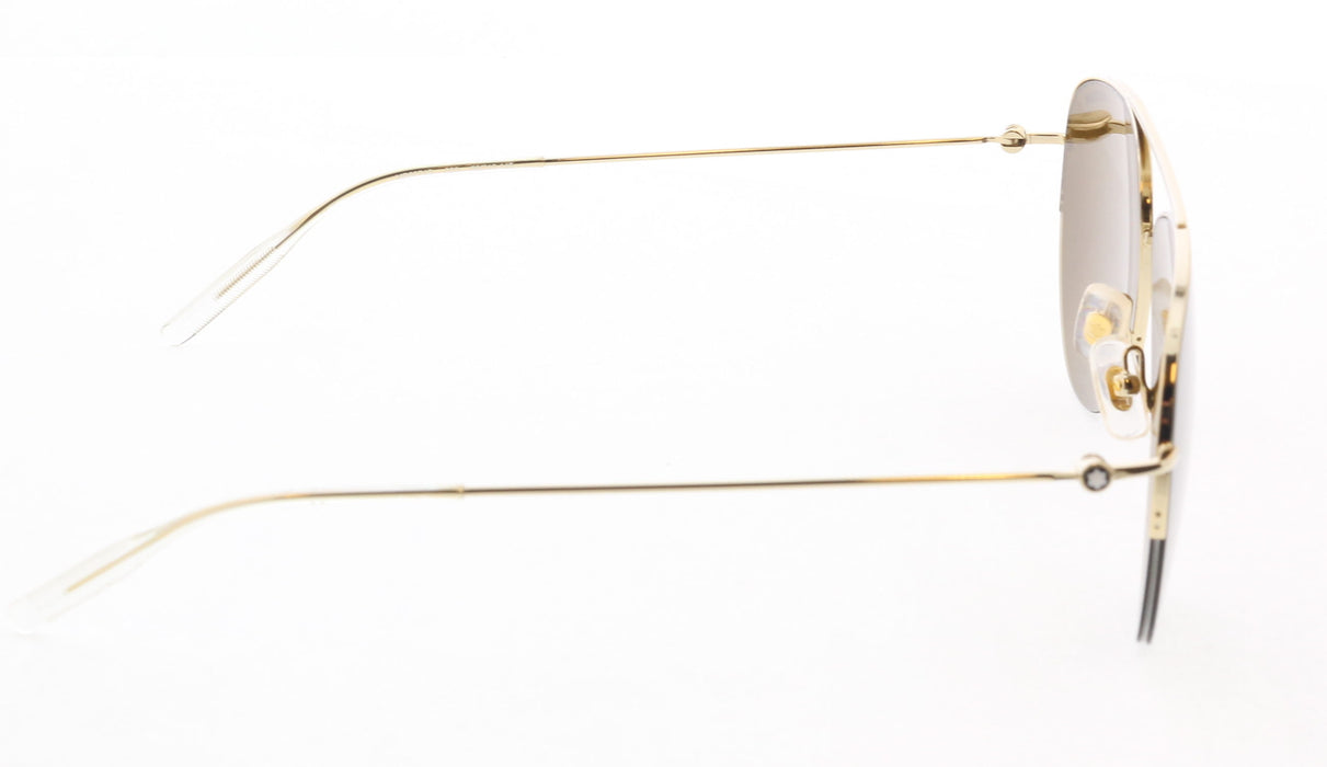 Montblanc MB0074S-003  Black  Aviator Sunglasses