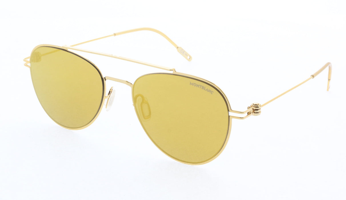 Montblanc MB0001S-003  Gold  Aviator Sunglasses
