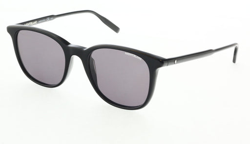 Montblanc MB0006S-001  Black  Rectangle Sunglasses