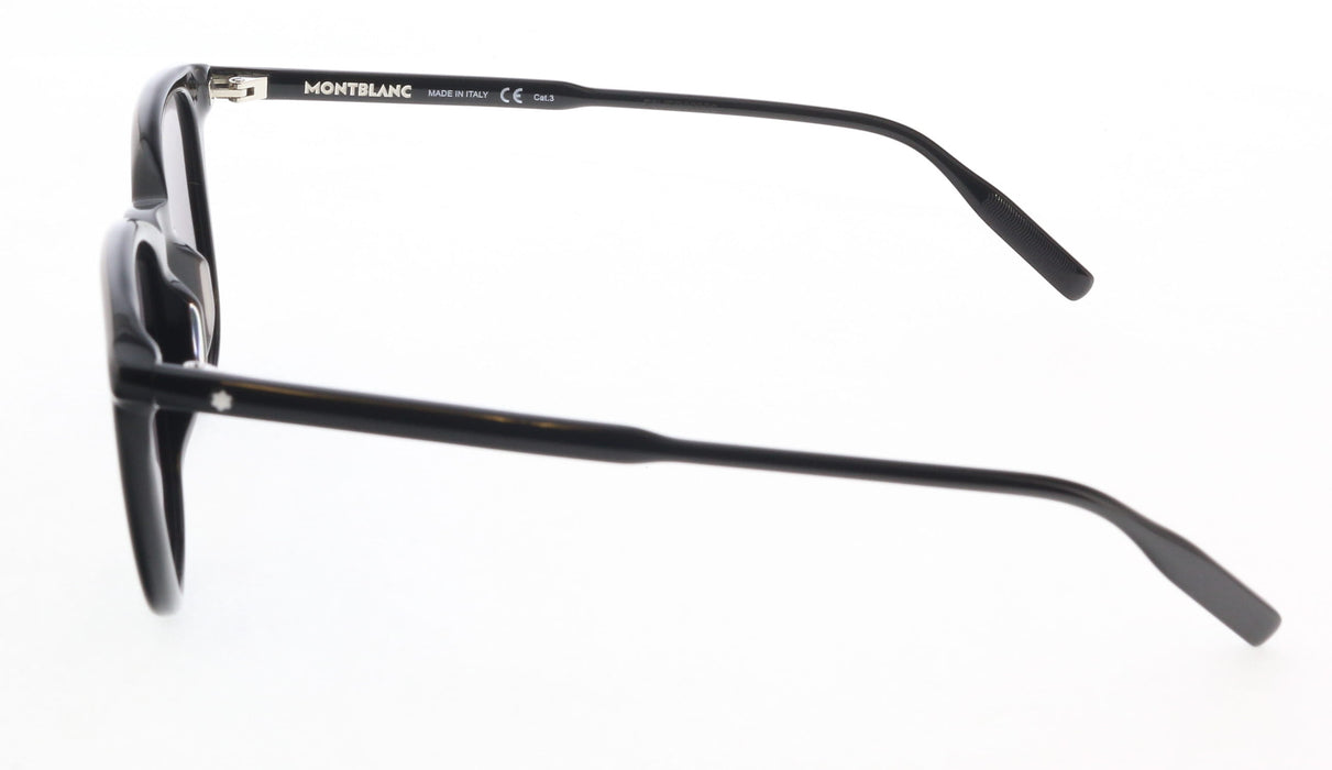 Montblanc MB0006S-001  Black  Rectangle Sunglasses