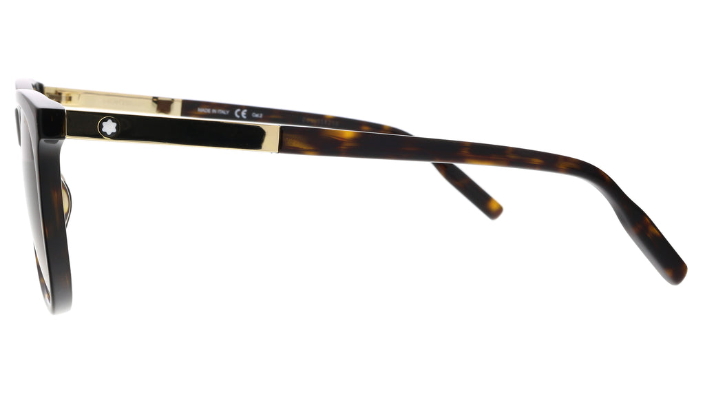 Montblanc MB0017S-002  Havana  Rectangle Sunglasses