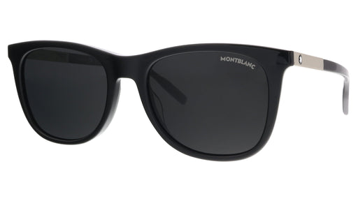 Montblanc MB0017S-005 Black Rectangle Sunglasses
