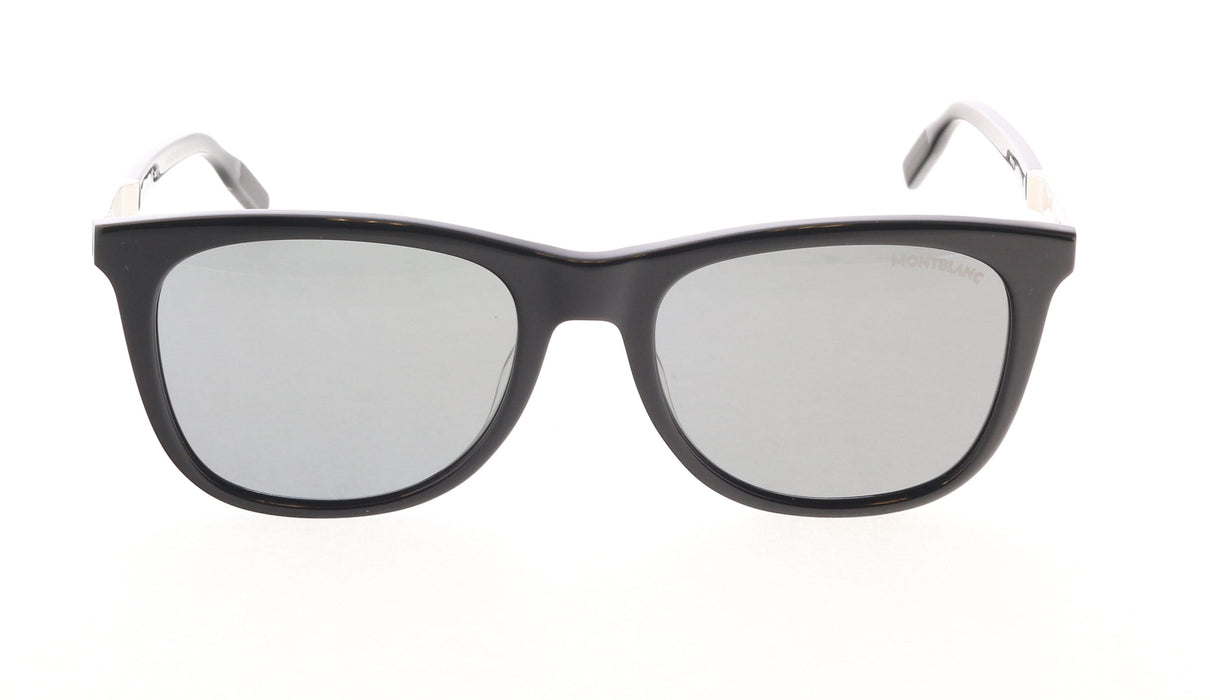Montblanc MB0017S-005 Black Rectangle Sunglasses