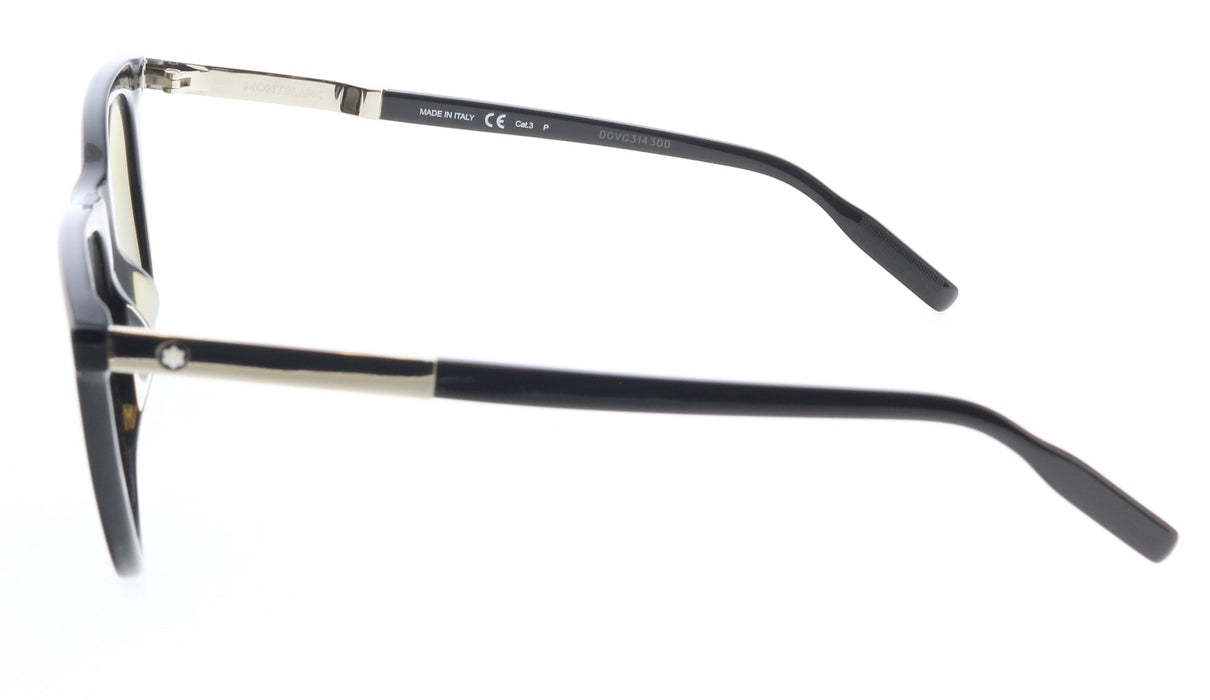 Montblanc MB0017S-005 Black Rectangle Sunglasses