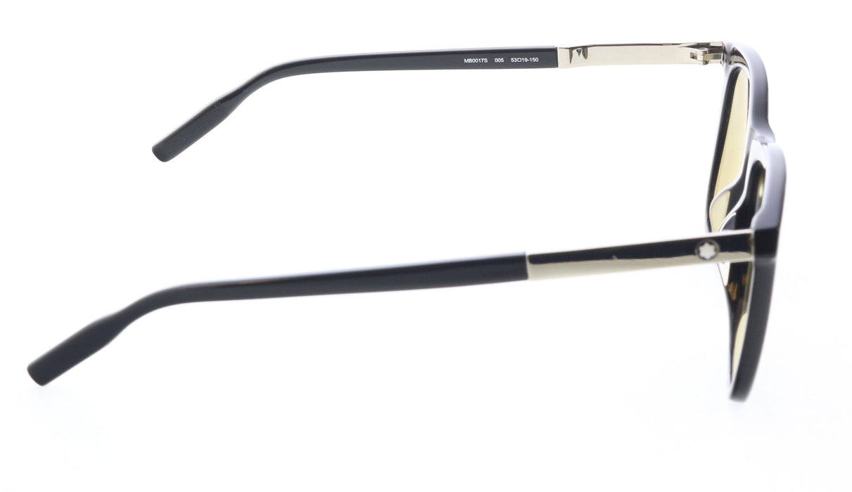 Montblanc MB0017S-005 Black Rectangle Sunglasses