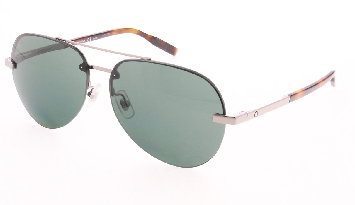 Montblanc MB0018S-007  Havana  Aviator Sunglasses