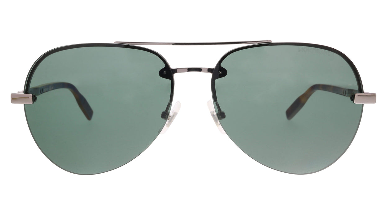 Montblanc MB0018S-007  Havana  Aviator Sunglasses