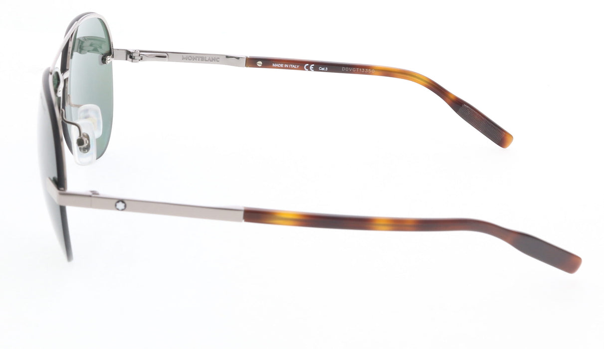 Montblanc MB0018S-007  Havana  Aviator Sunglasses