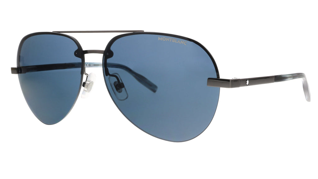 Montblanc  Black Aviator Sunglasses