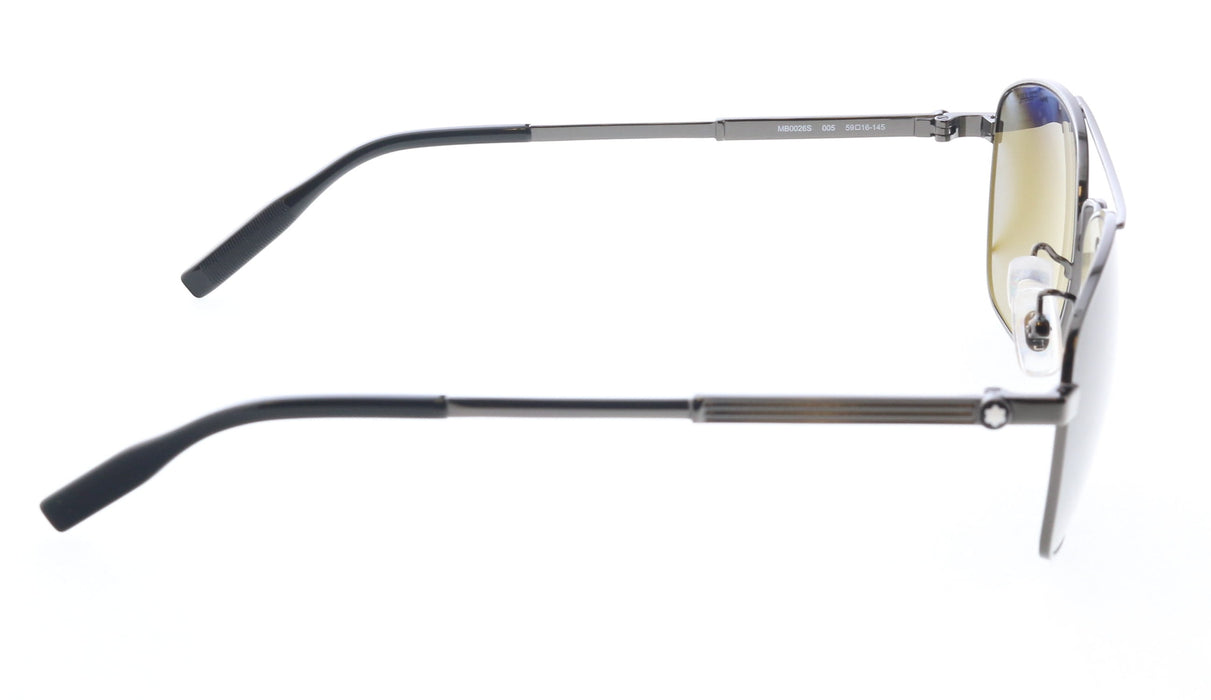 Montblanc MB0026S-005 Ruthenium Aviator Sunglasses