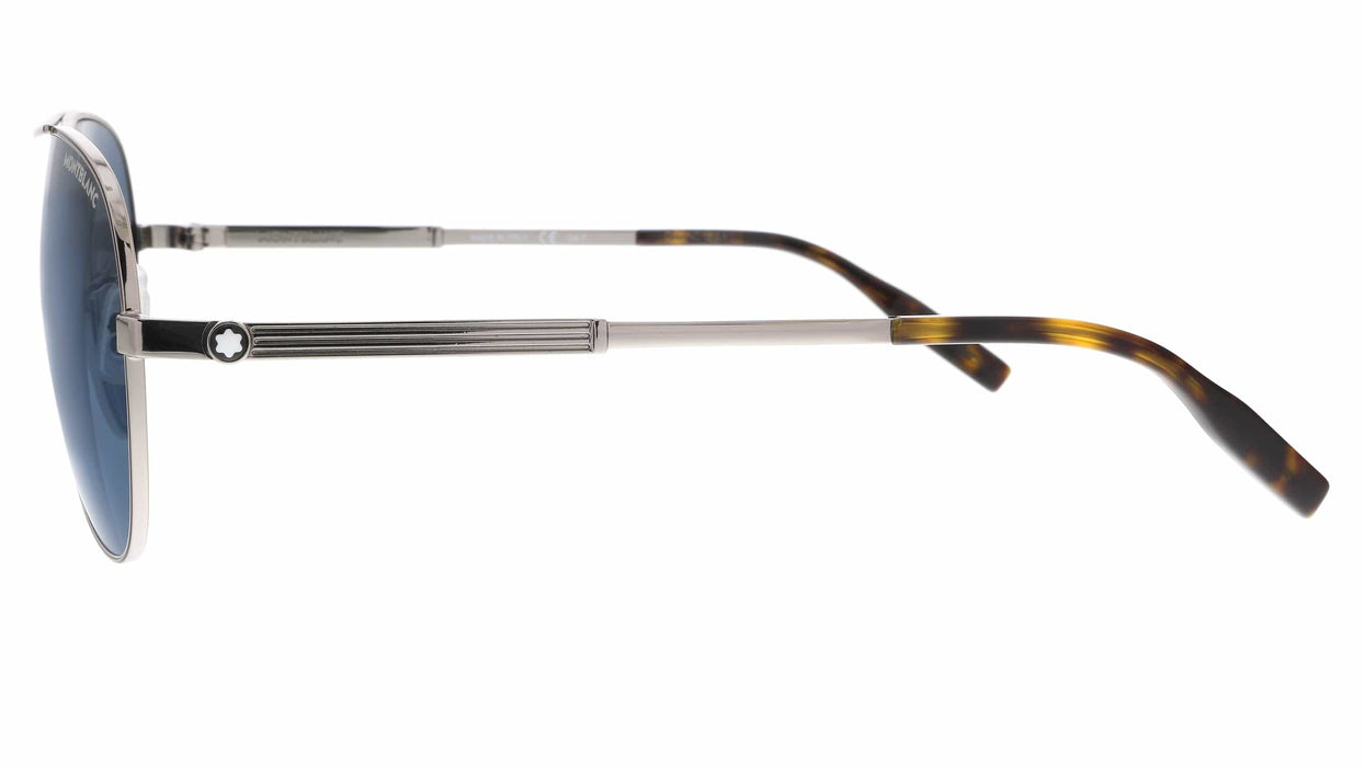 Montblanc MB0027S-004 Ruthenium Aviator Sunglasses
