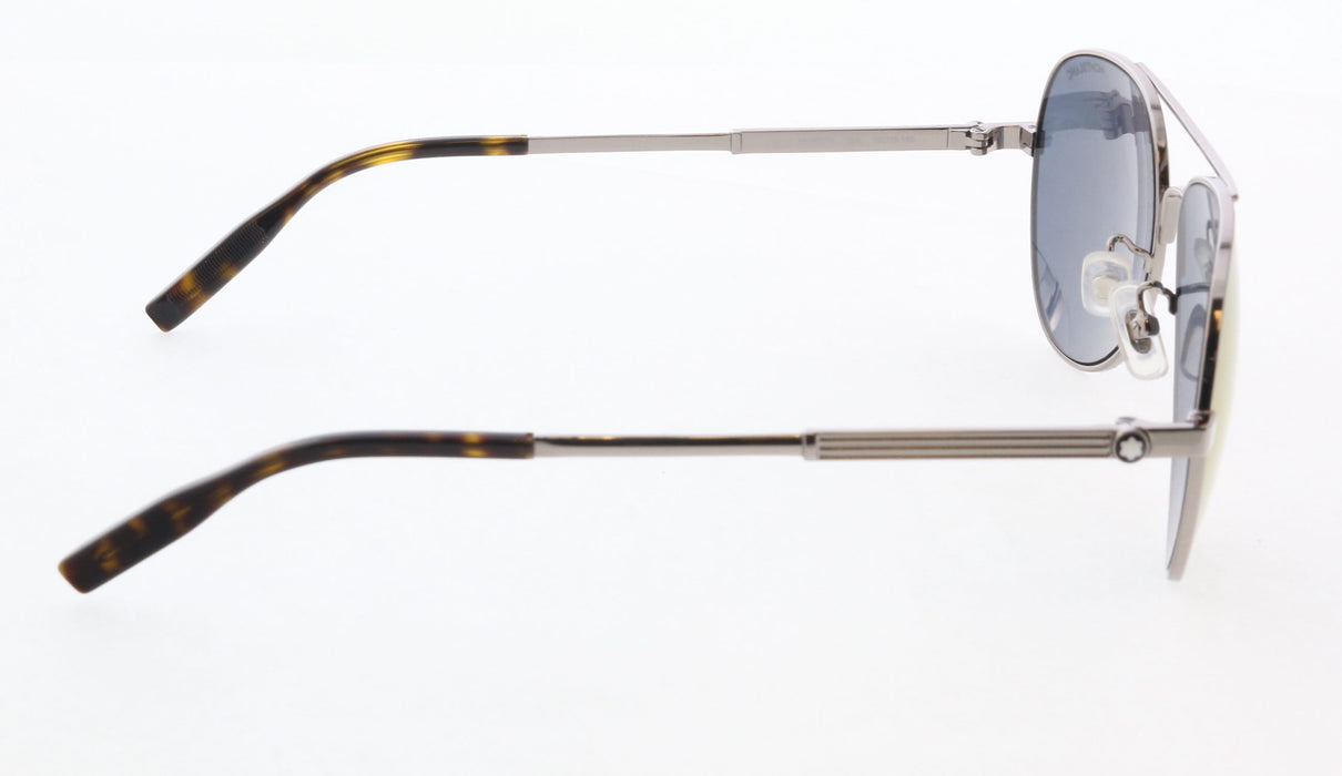 Montblanc MB0027S-004 Ruthenium Aviator Sunglasses