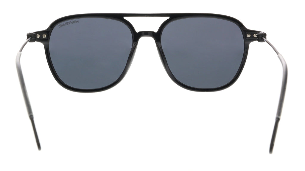 Montblanc MB0003S-001 Black Aviator Sunglasses