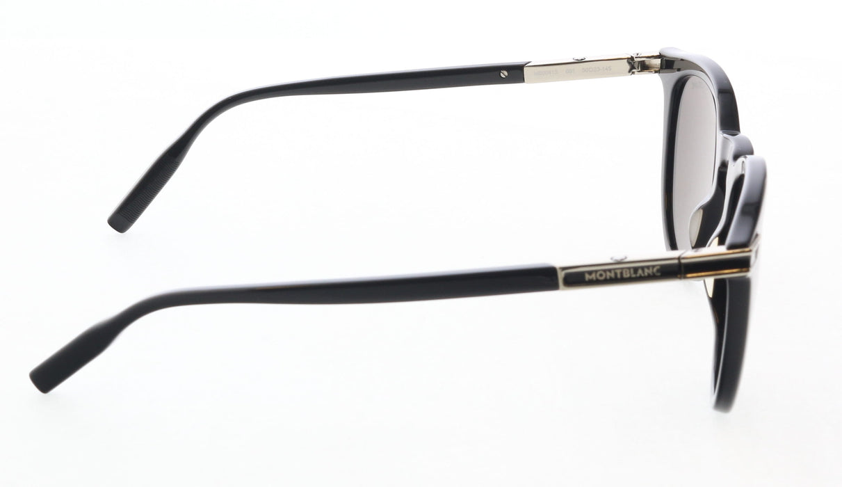 Montblanc MB0041S-001 Black Round Sunglasses