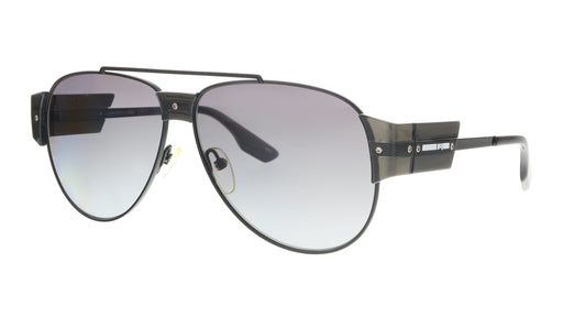 McQ MQ0164S-004 Silver Round Sunglasses