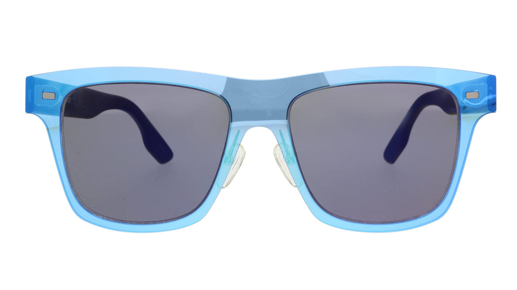 McQ MQ0008S-003 Blue Rectangle Sunglasses