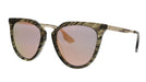 McQ MQ0086S-003 Brown Cateye Sunglasses