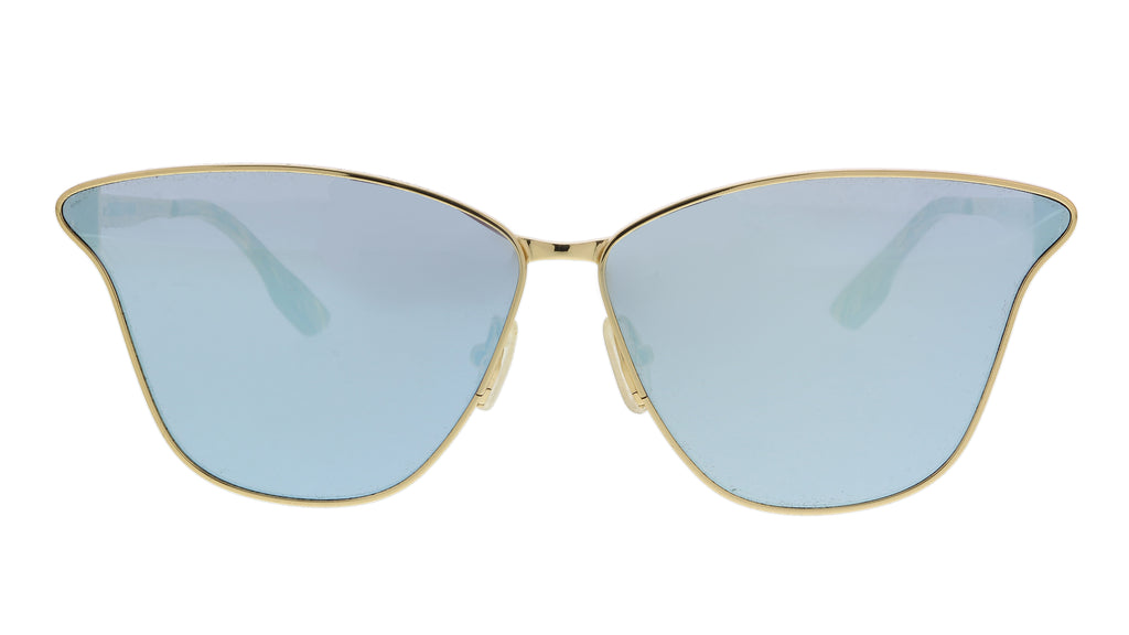 McQ MQ0087S-006 Gold Cateye Sunglasses