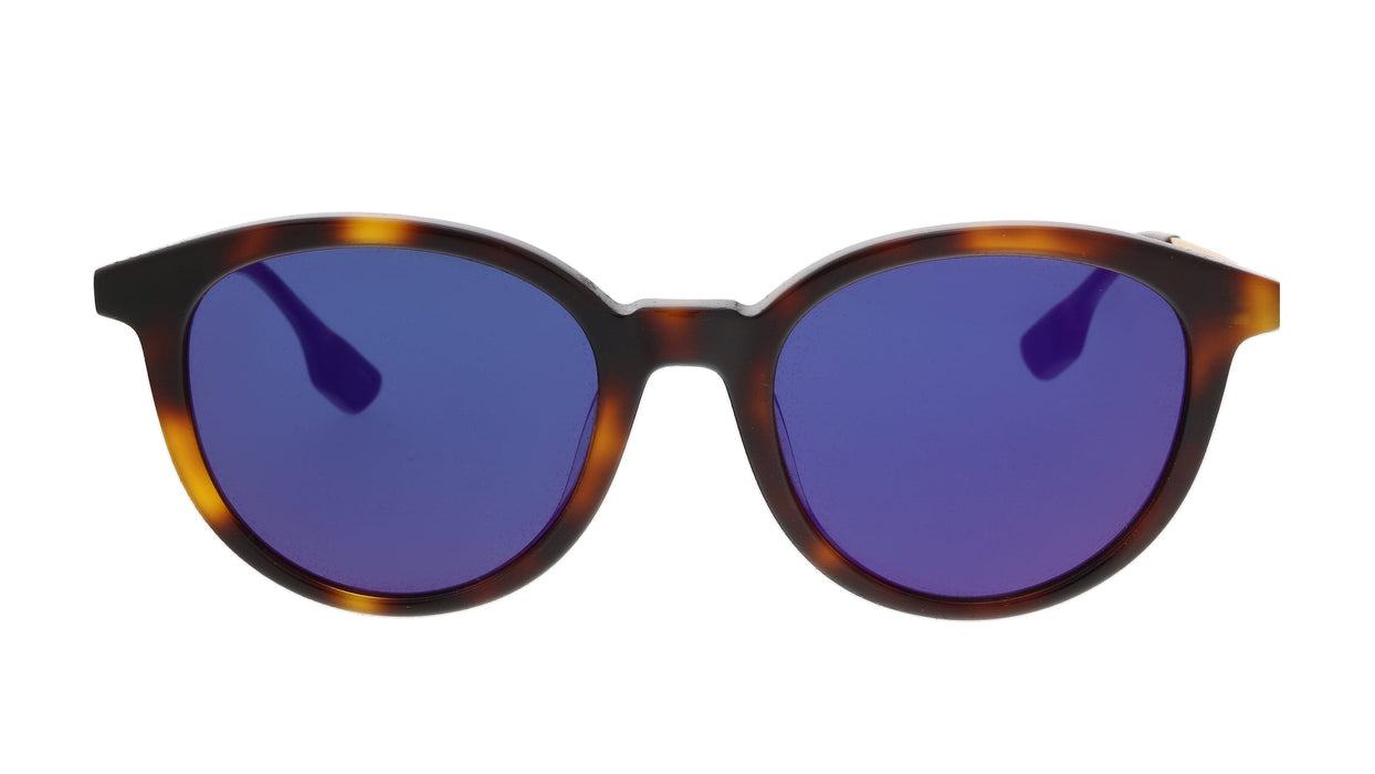 McQ MQ0069S-002 Havana Round Sunglasses