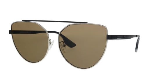 McQ MQ0075S-001 Silver Cateye Sunglasses