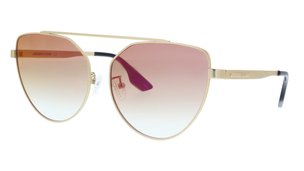 McQ  Gold Cateye Sunglasses