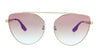 McQ MQ0075S-003 Gold Cateye Sunglasses