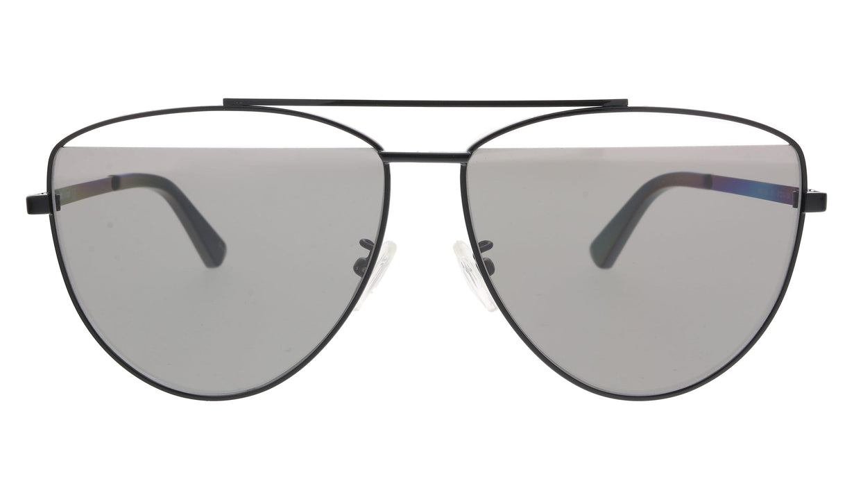 McQ MQ0157S-001 Black Aviator Sunglasses