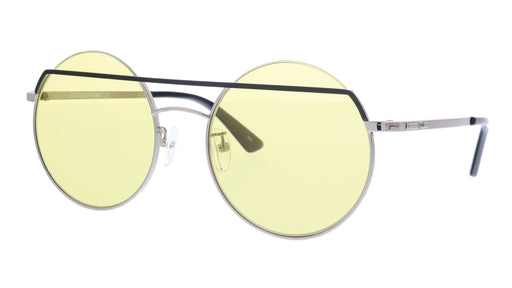 McQ MQ0164S-003 Silver Round Sunglasses