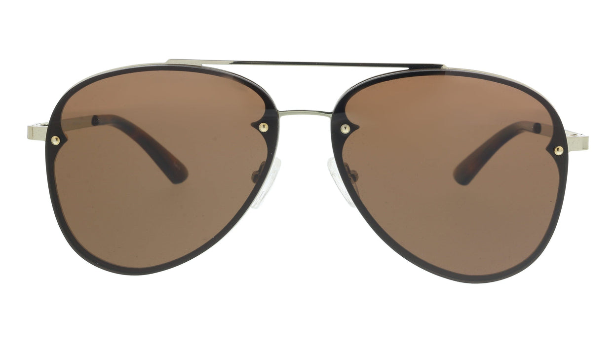 McQ MQ0136S-002 Havana Aviator Sunglasses