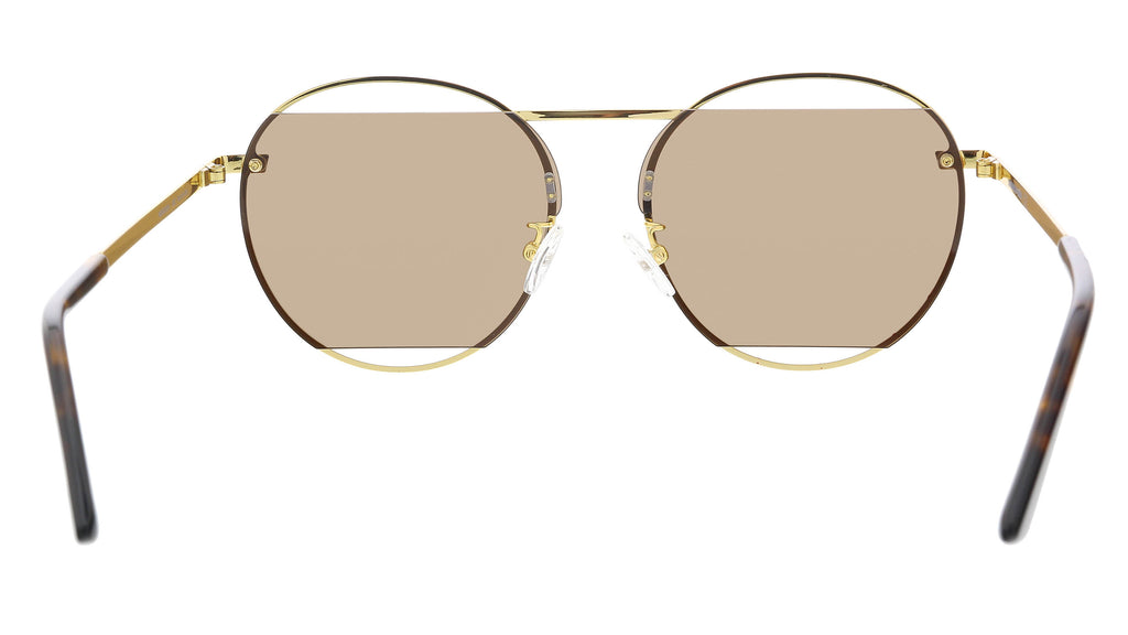 McQ MQ0232SA-002 Gold Aviator Sunglasses