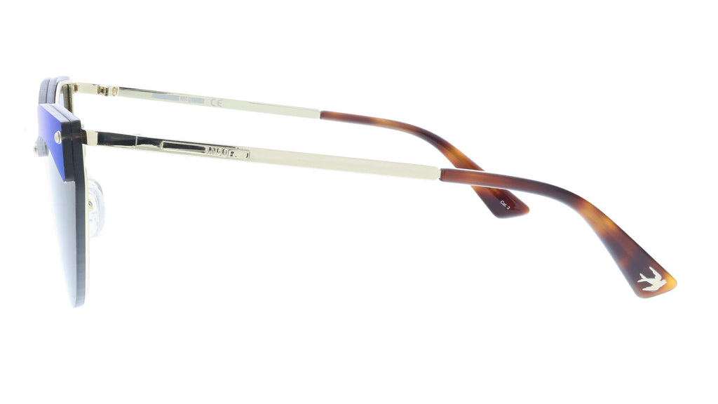 McQ MQ0208S-002 Gold Cateye Sunglasses