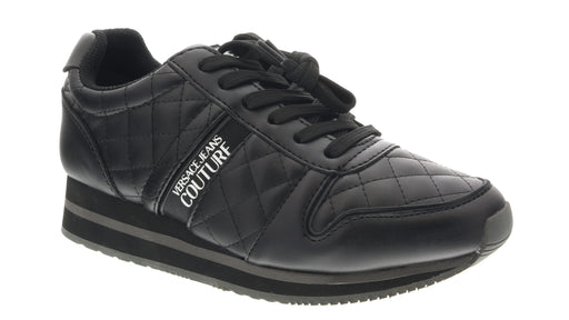 Versace Jeans Couture Black Signature Heel Sneakers