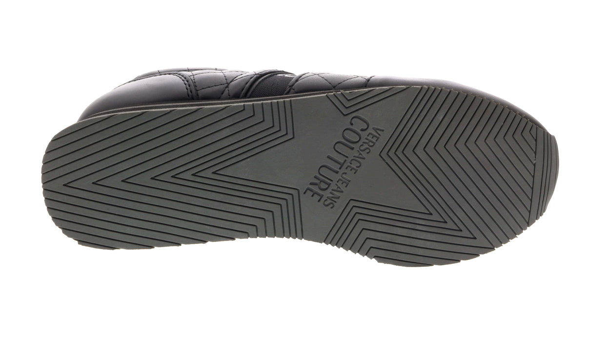 Versace Jeans Couture Black Signature Heel Sneakers