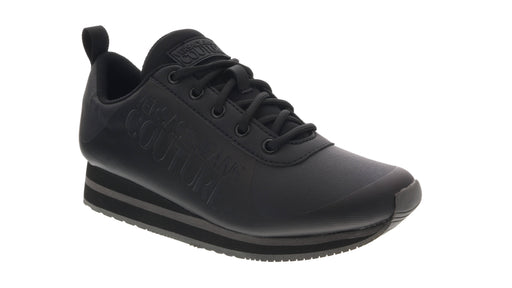 Versace Jeans Couture Black Signature Heel Sneakers
