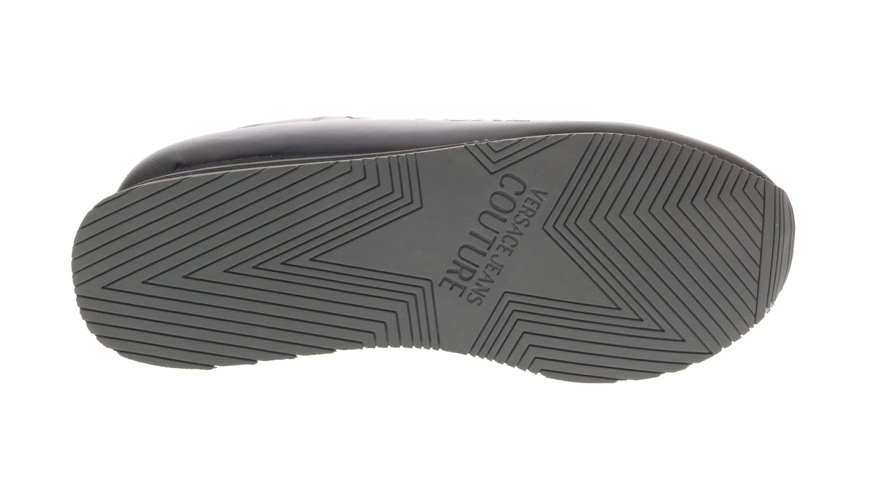 Versace Jeans Couture Black Signature Heel Sneakers